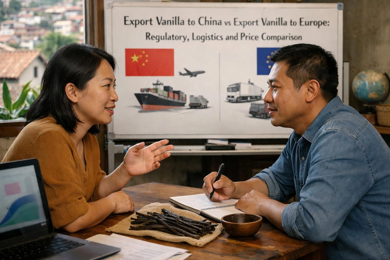 Export Vanilla to China vs Export Vanilla to Europe: Regulatory, Logistics and Price Comparison