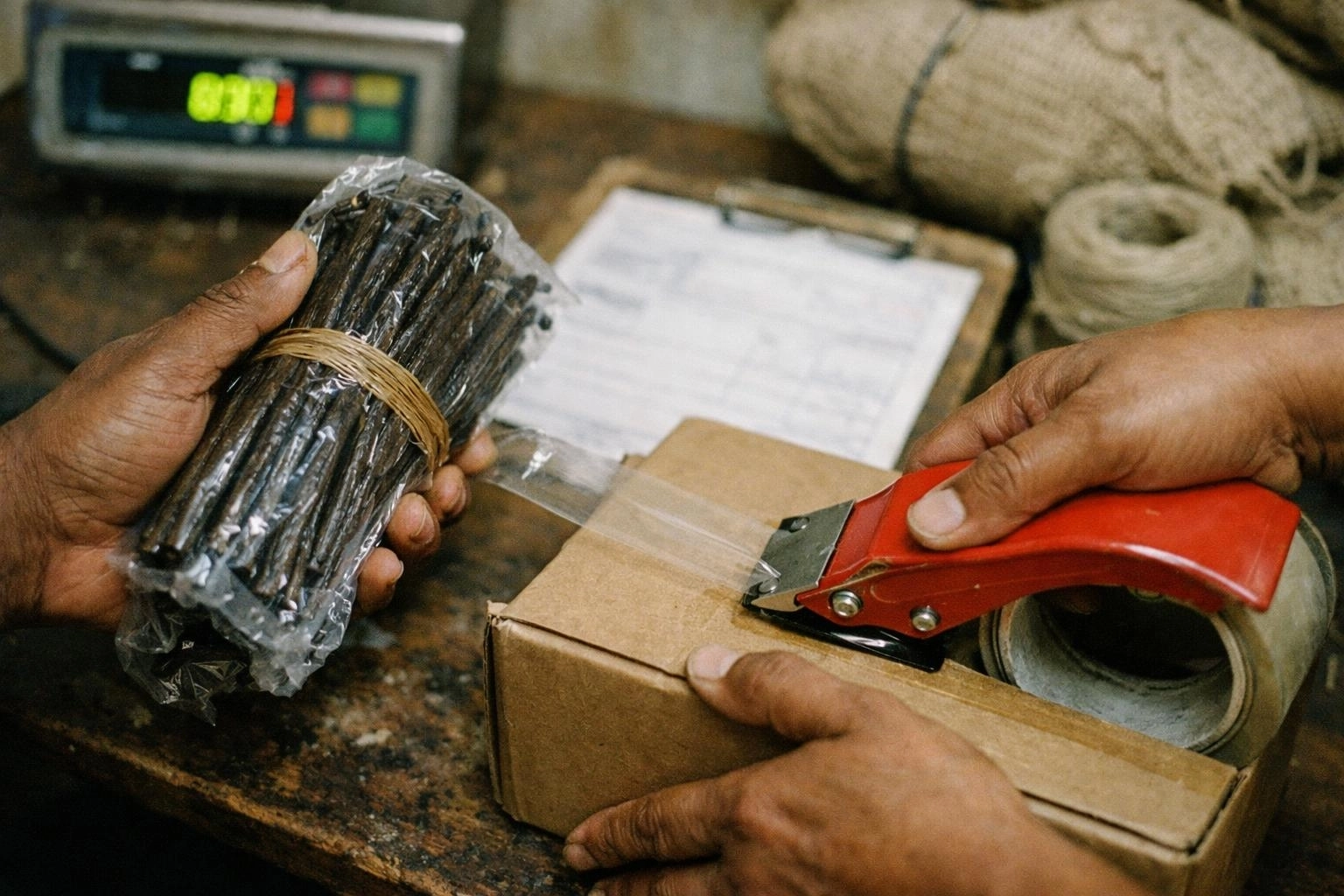 Logistics, Packaging and International Shipping Process for Vanilla Exports